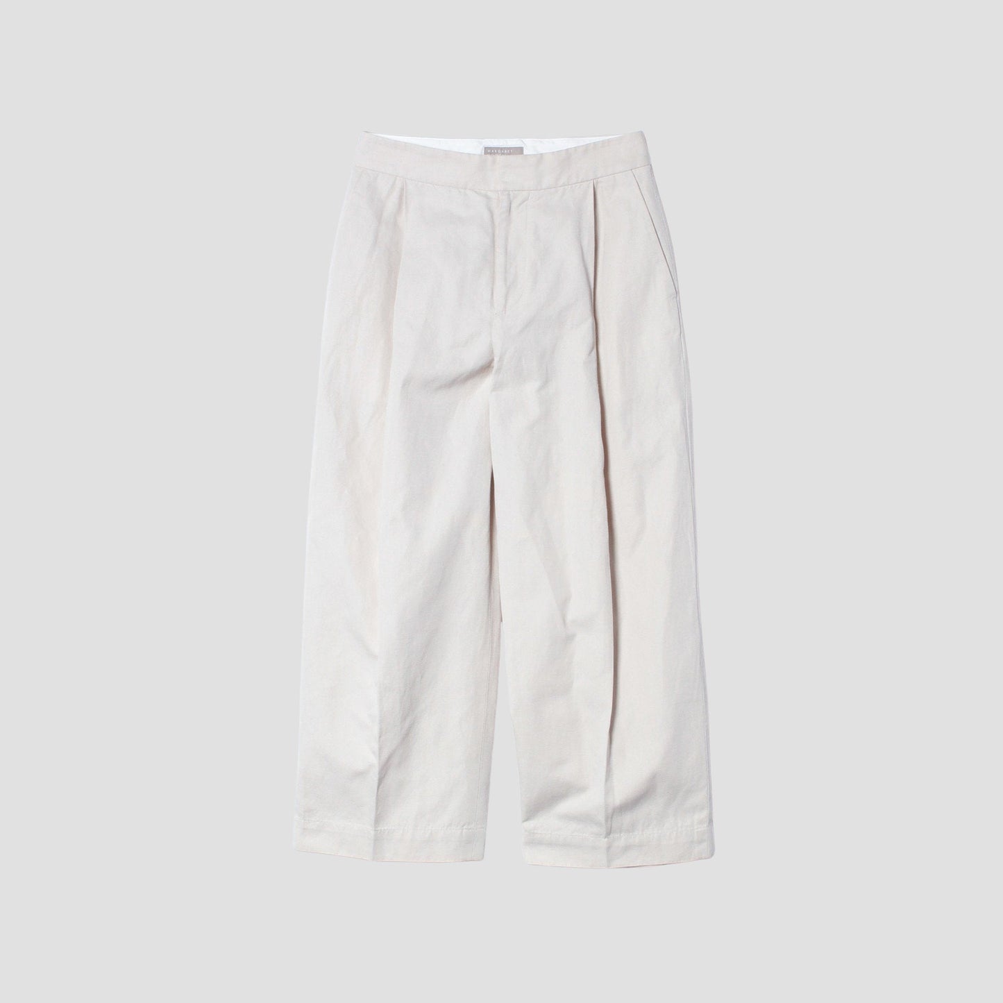 COTTON LINEN TWILL TROUSERS