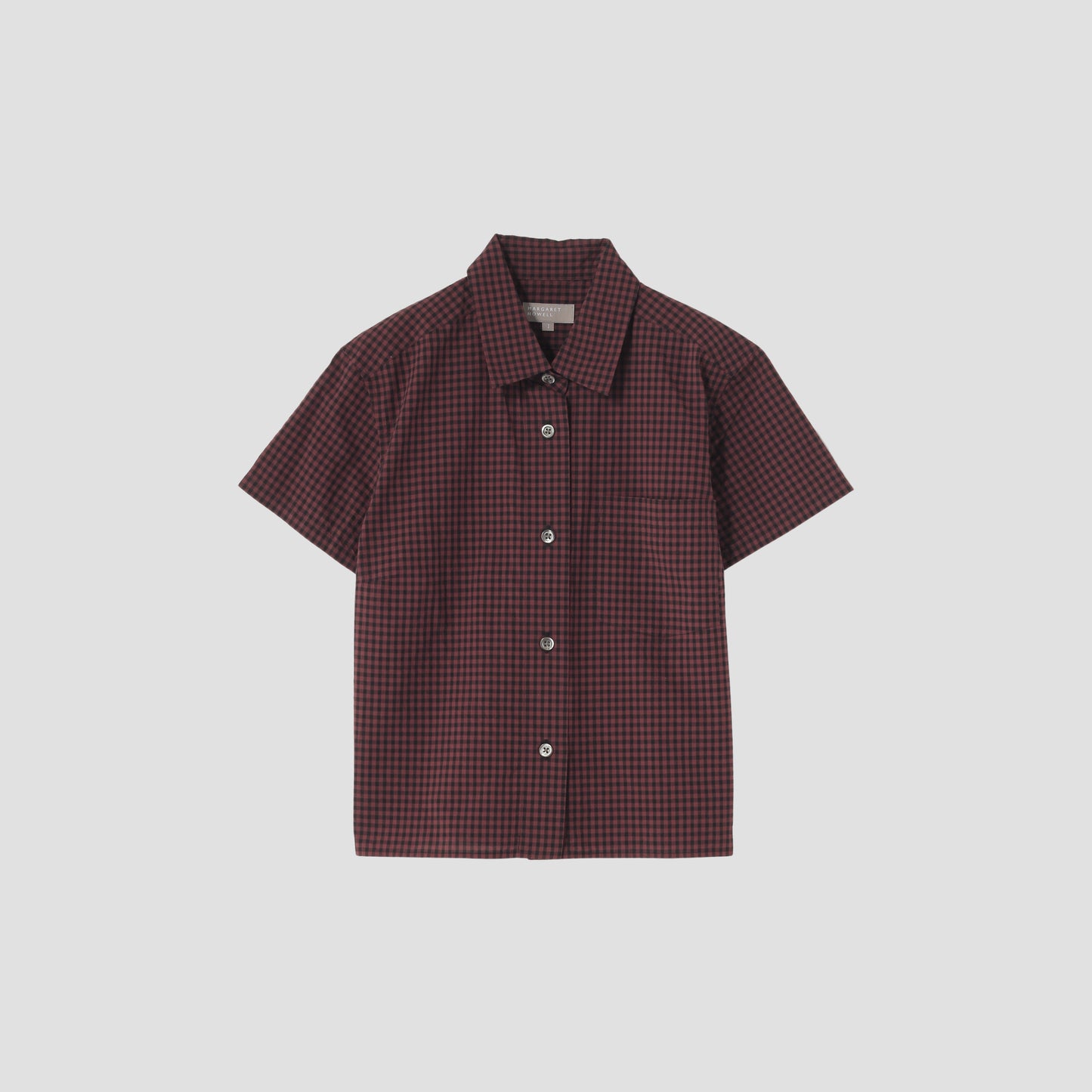 DRY GINGHAMCHECK COTTON SHIRT