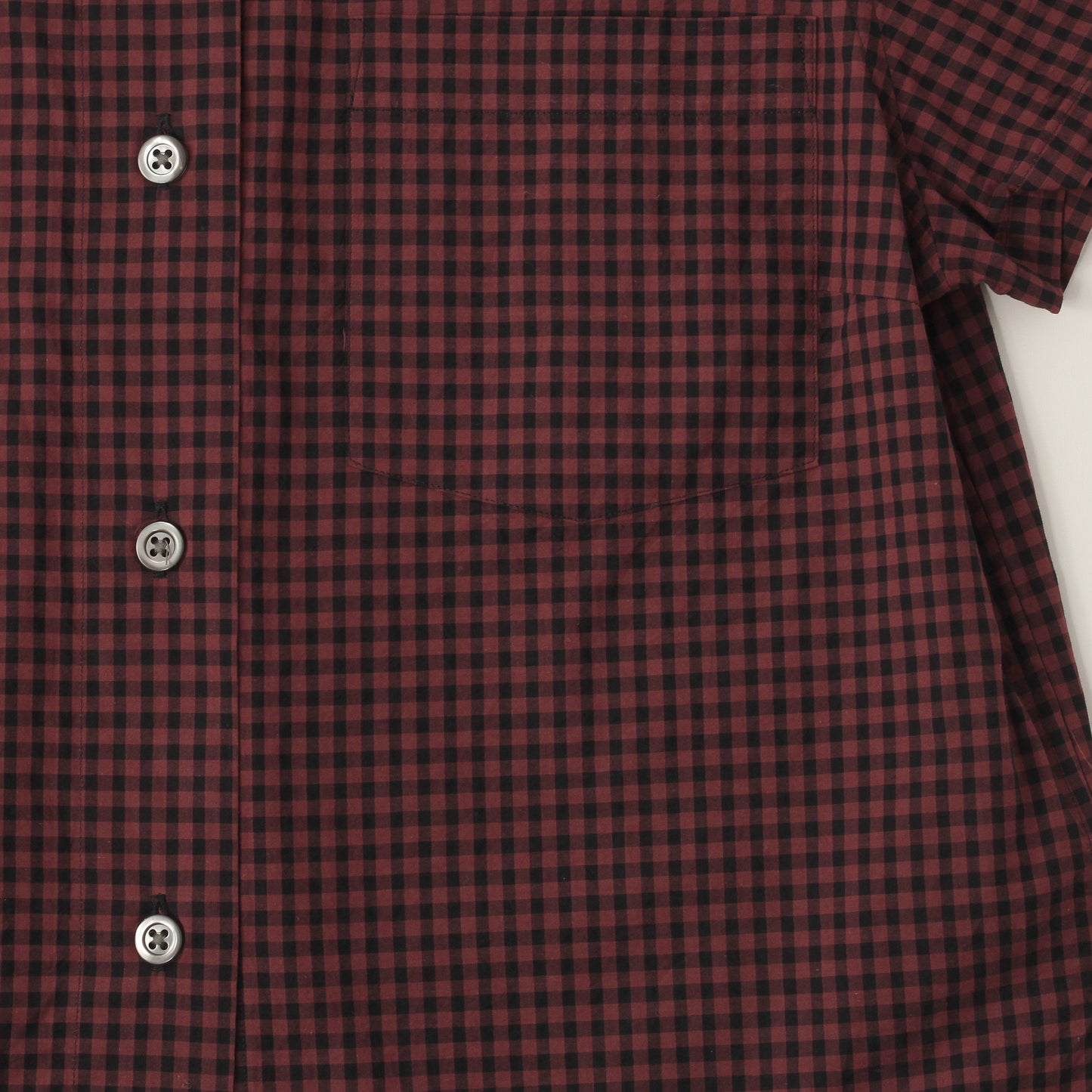 DRY GINGHAMCHECK COTTON SHIRT
