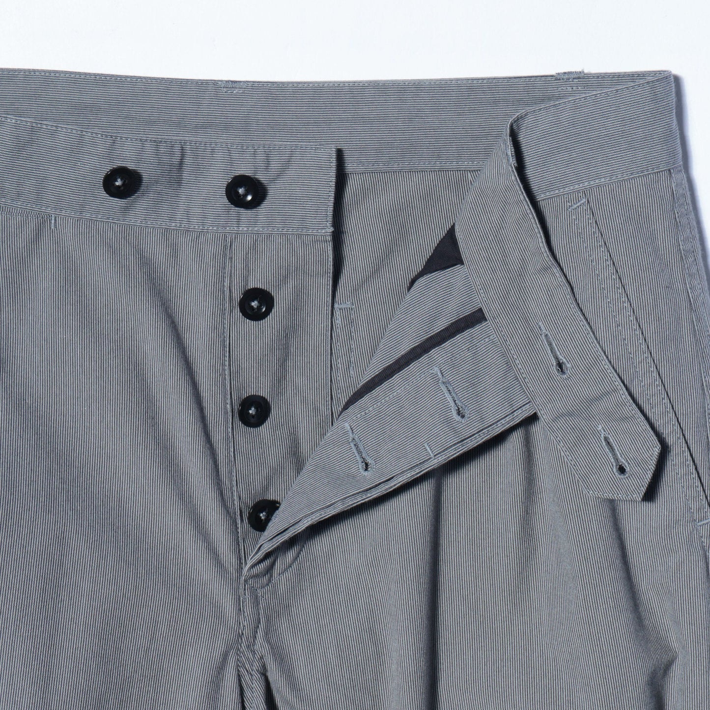 HAIRLINE COTTON TROUSERS