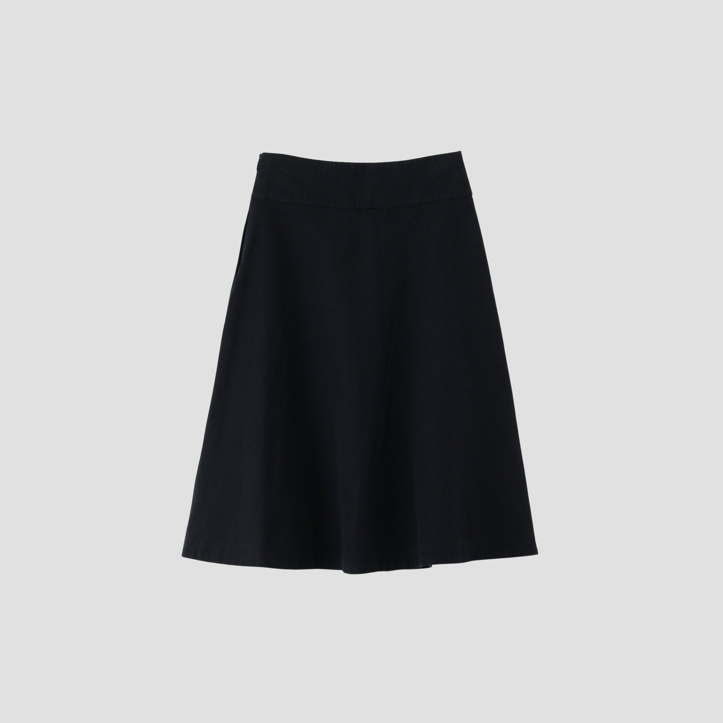COTTON LINEN TWILL SKIRT