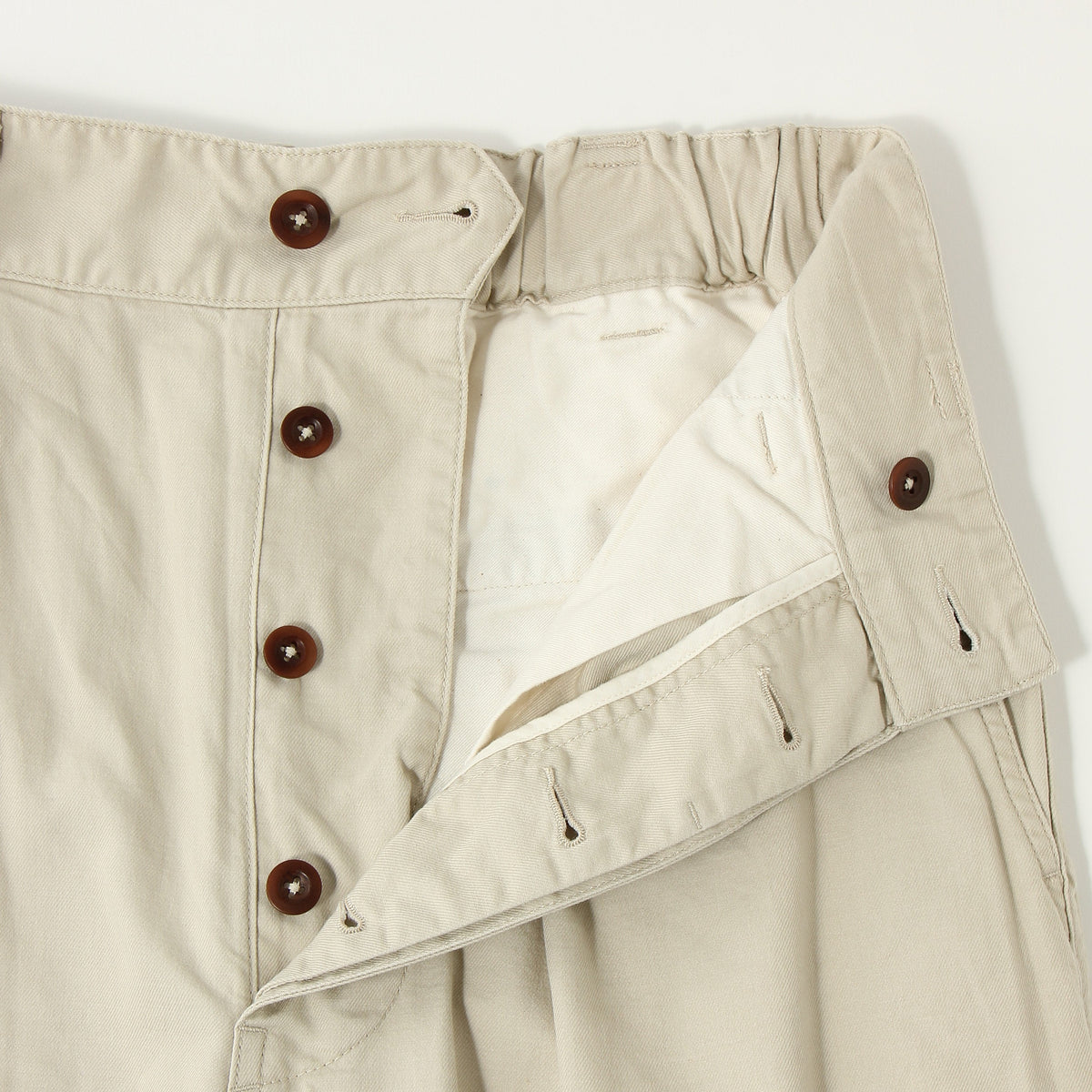 ORGANIC LIGHT COTTON TWILL TROUSERS