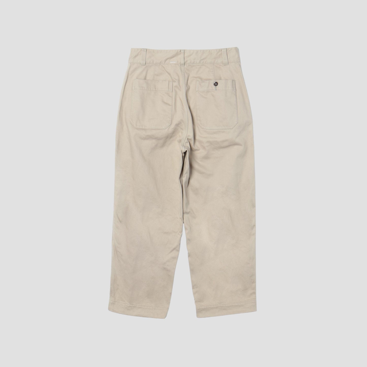 BRUSHED BACK COTTON TWILL TROUSERS