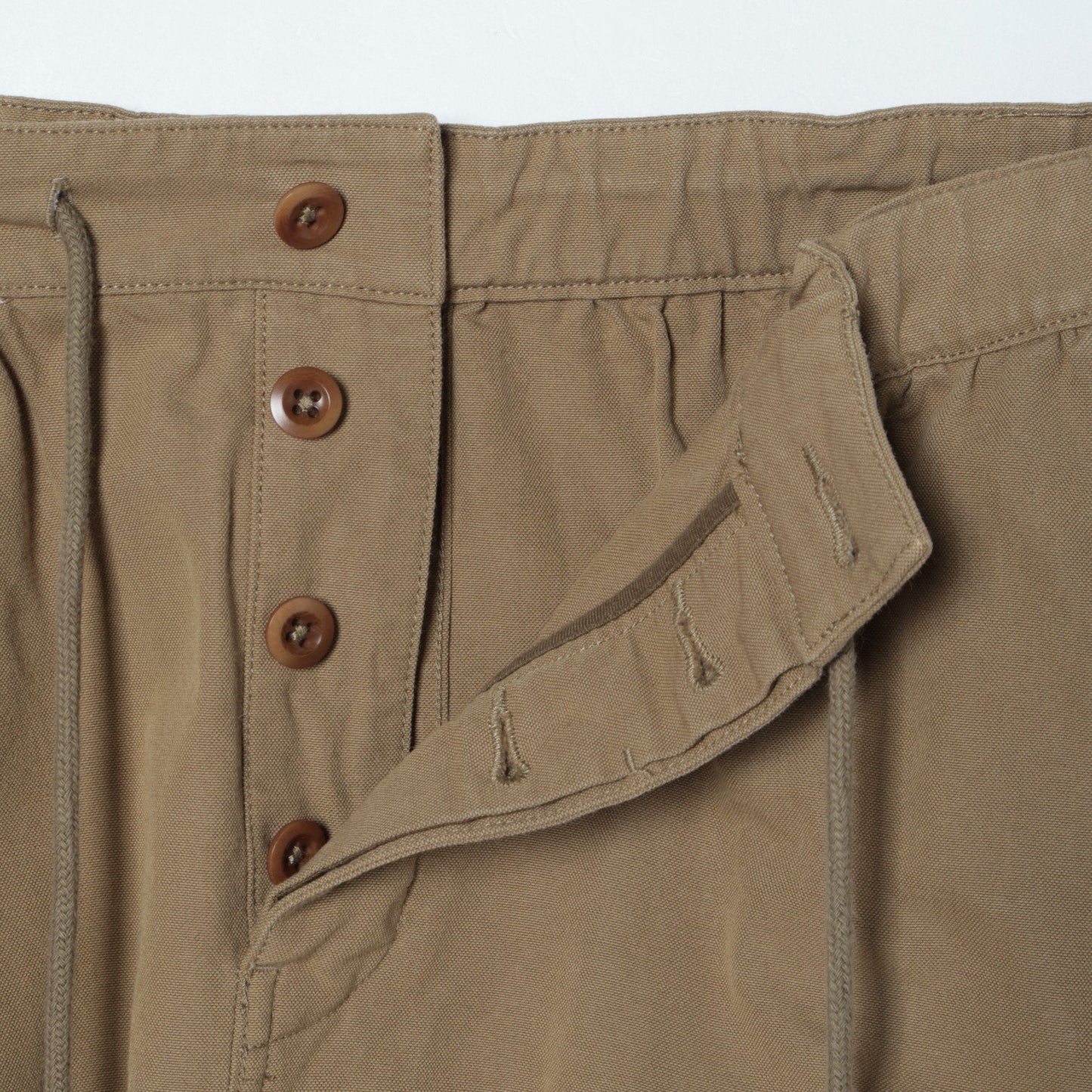 COTTON WOOL CANVAS SKIRT