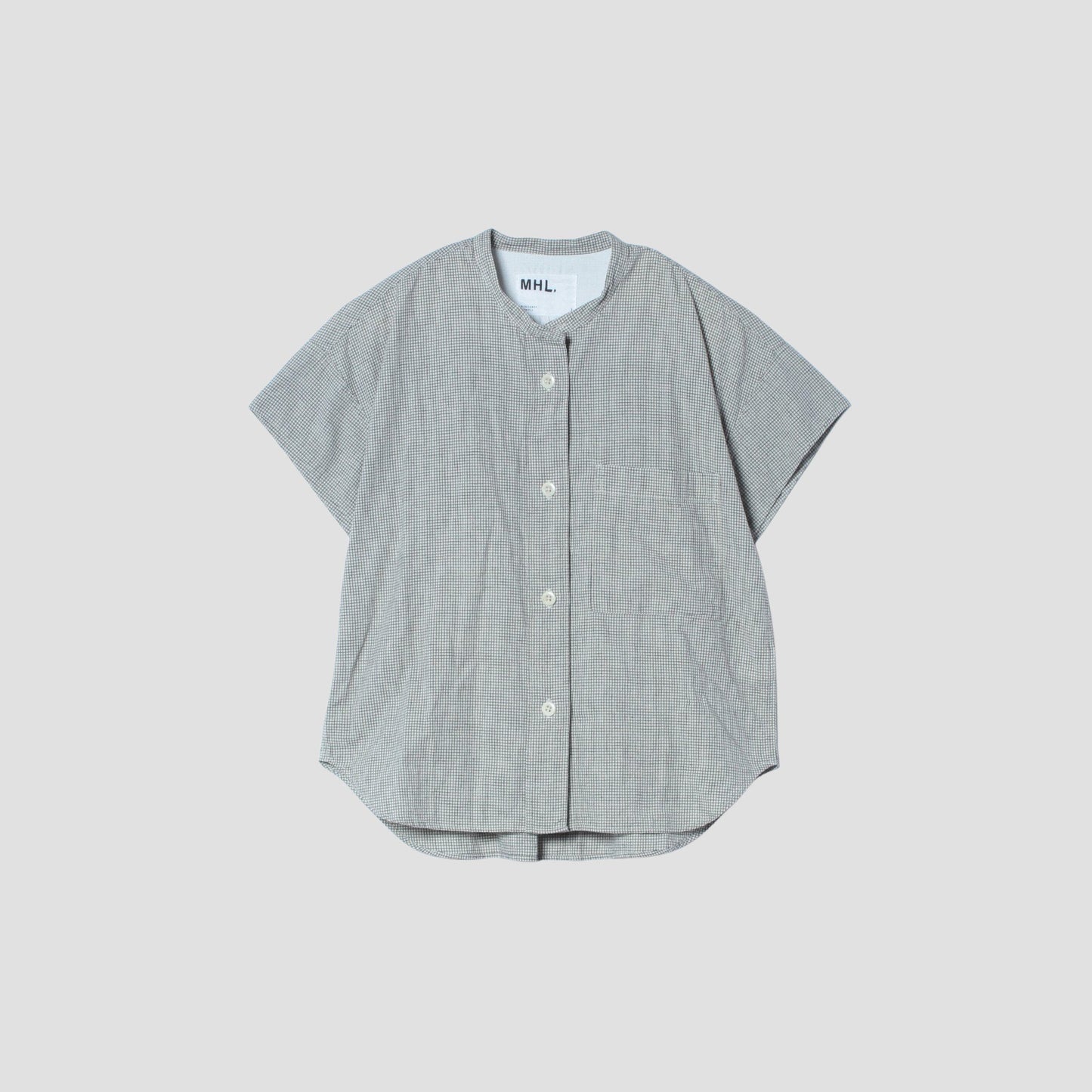 NATURAL WASHED COTTON LINEN SHIRT