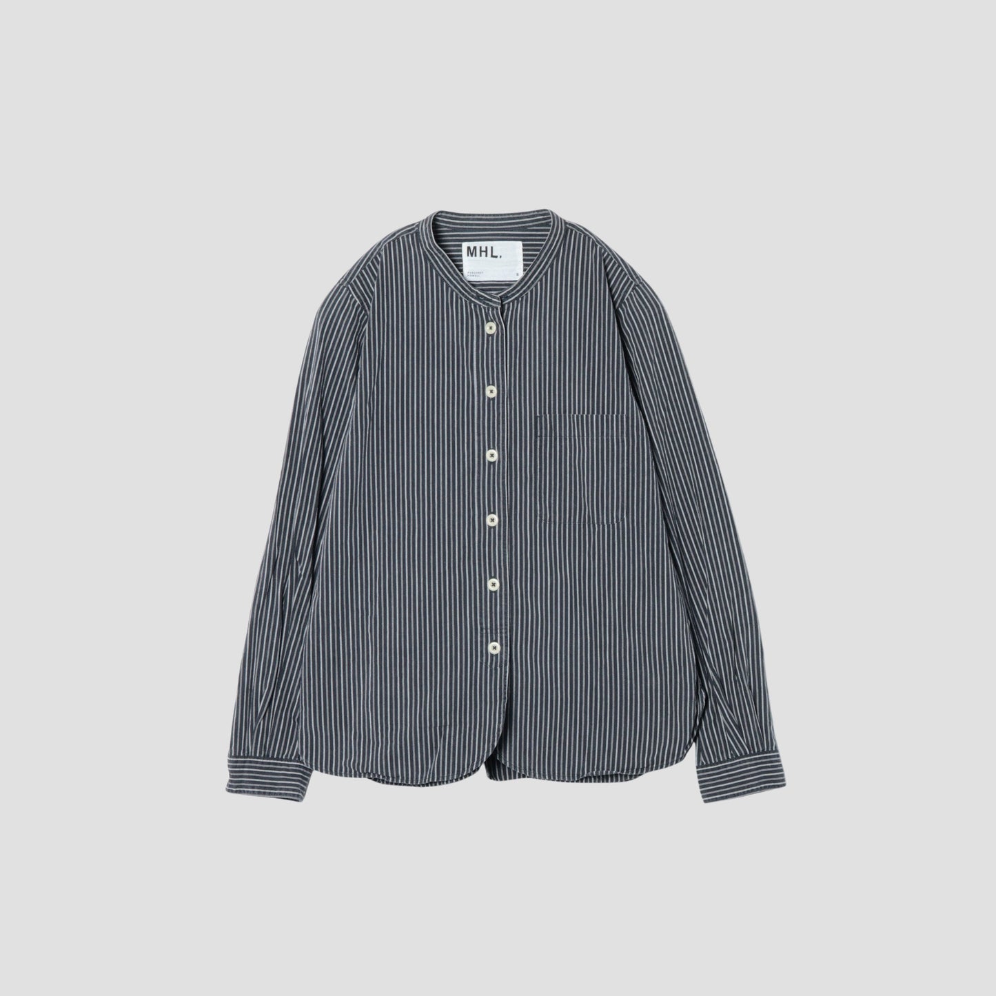COTTON WOOL STRIPE SHIRT