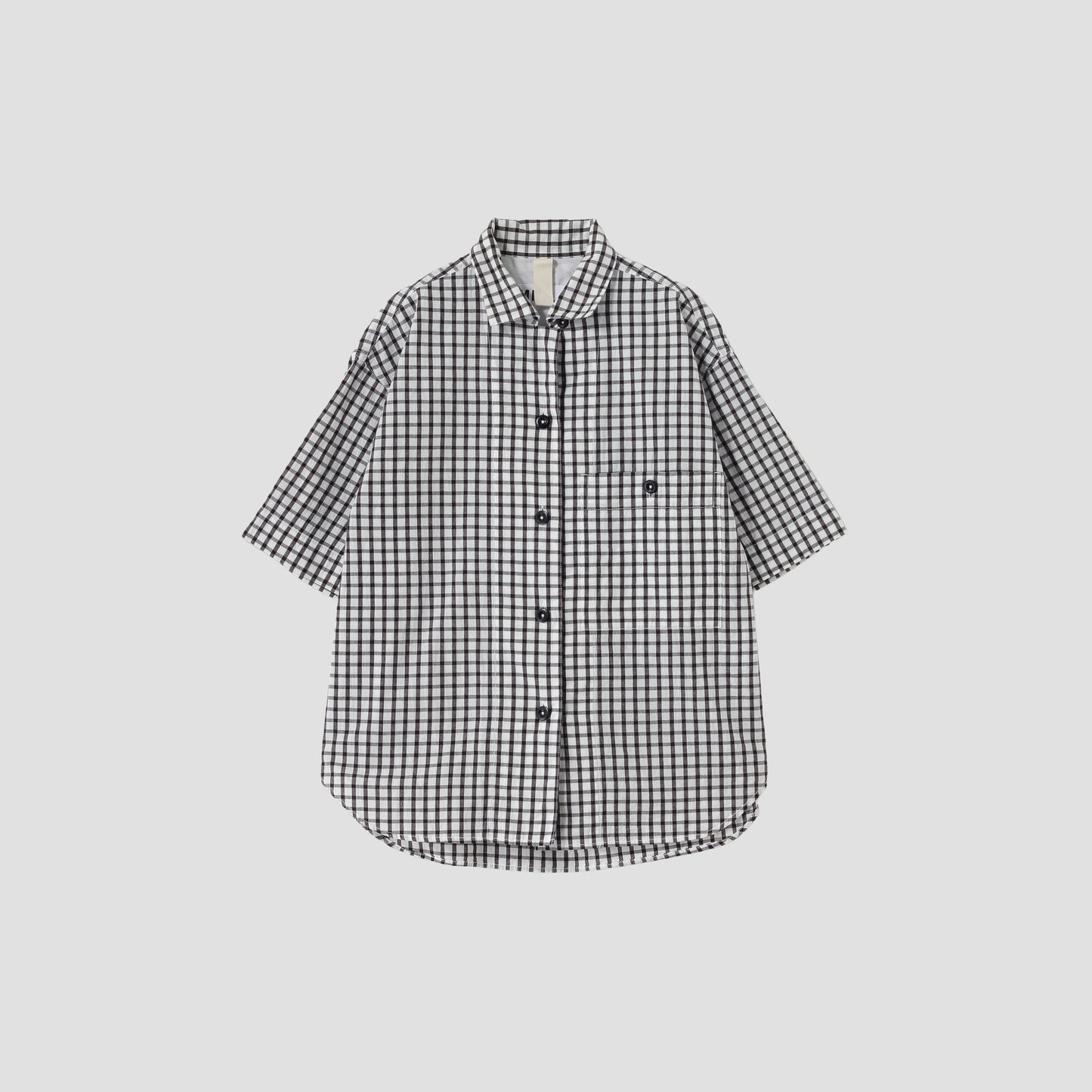 COTTON LINEN CHECK SHIRT