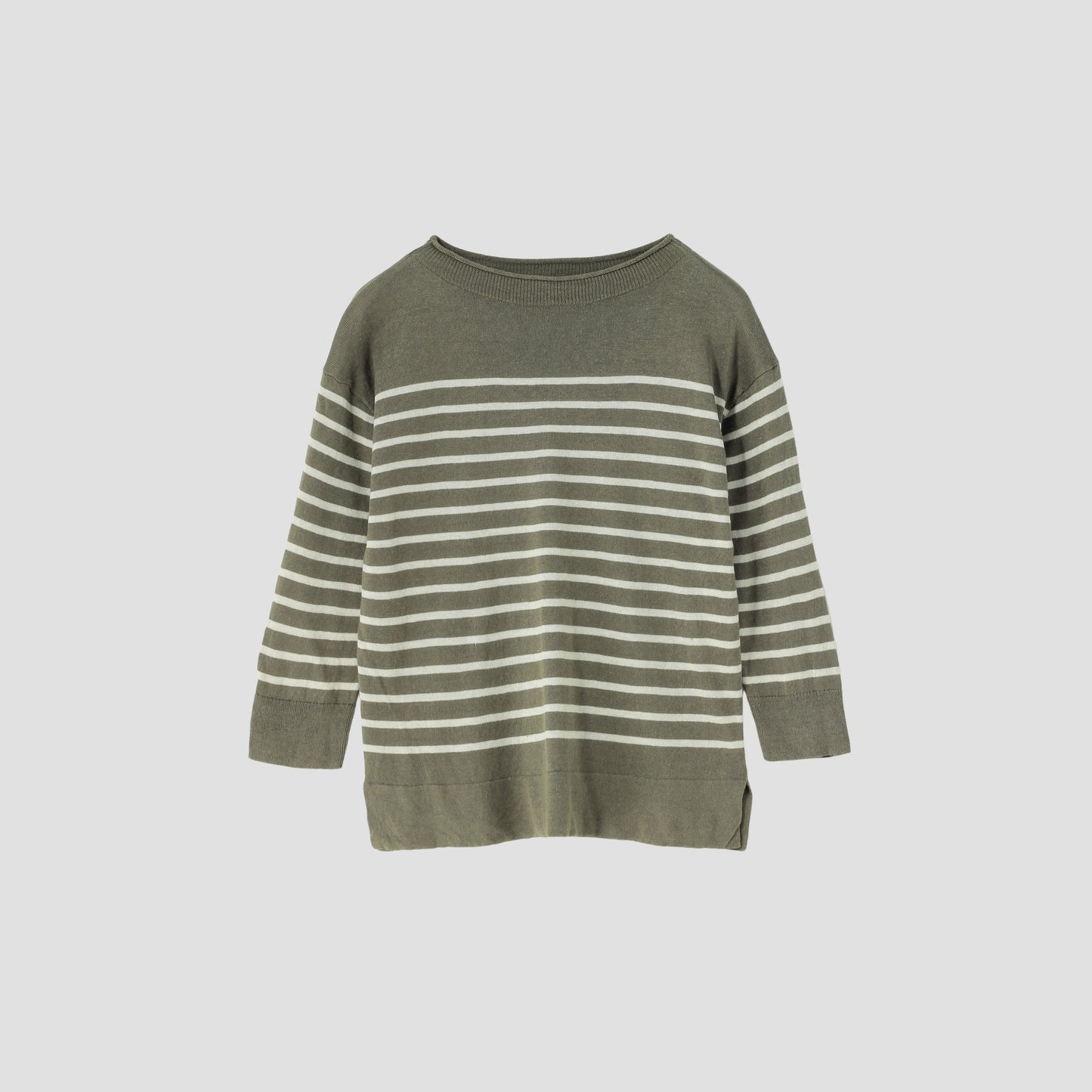 LINEN SILK BOAT NECK KNIT