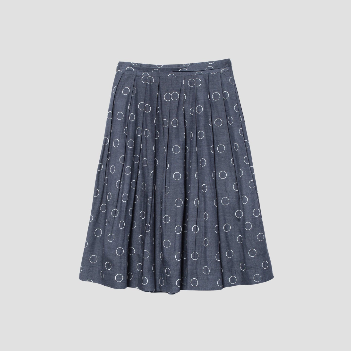 OUTLINE SPOT SILK SKIRT