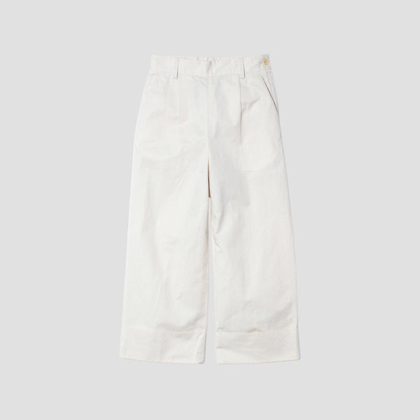 LIGHT COTTON LINEN TWILL TROUSERS
