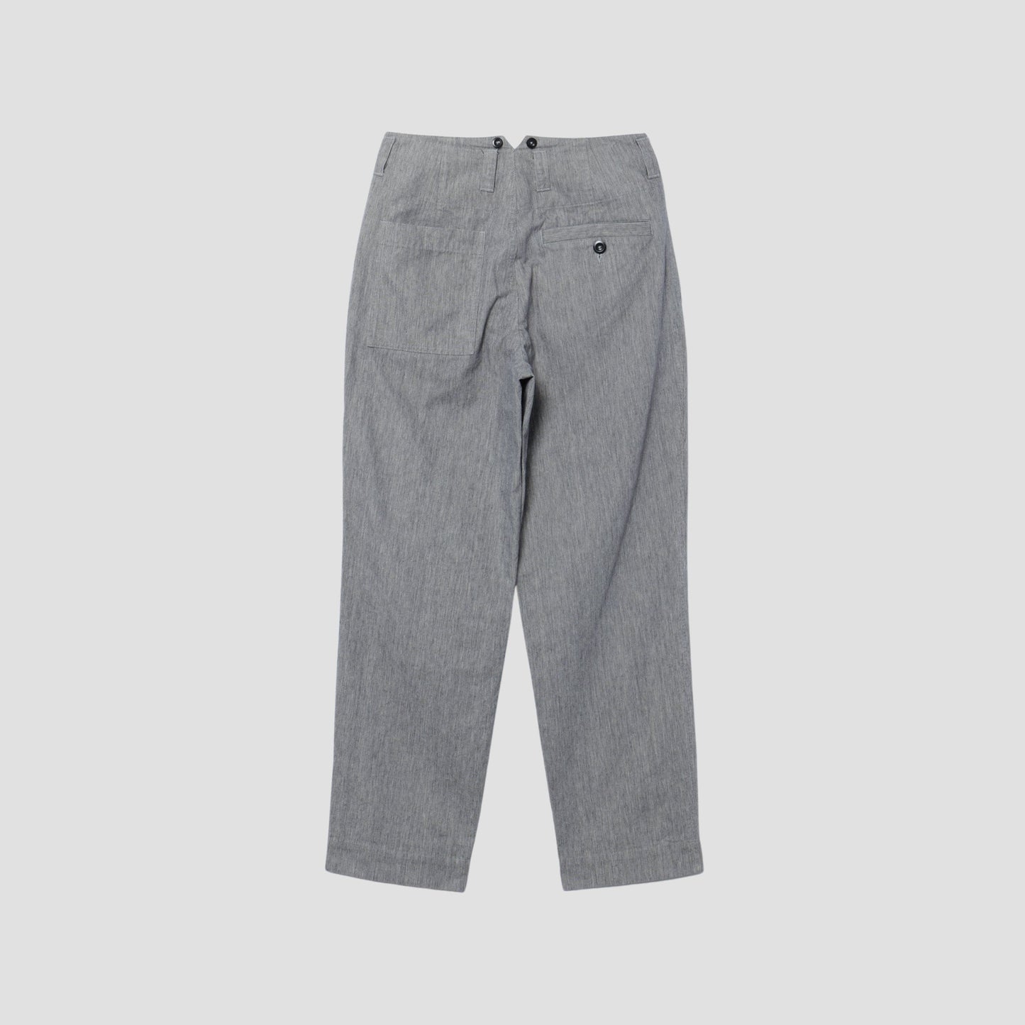 IRREGULAR END ON END COTTON LINEN TROUSERS