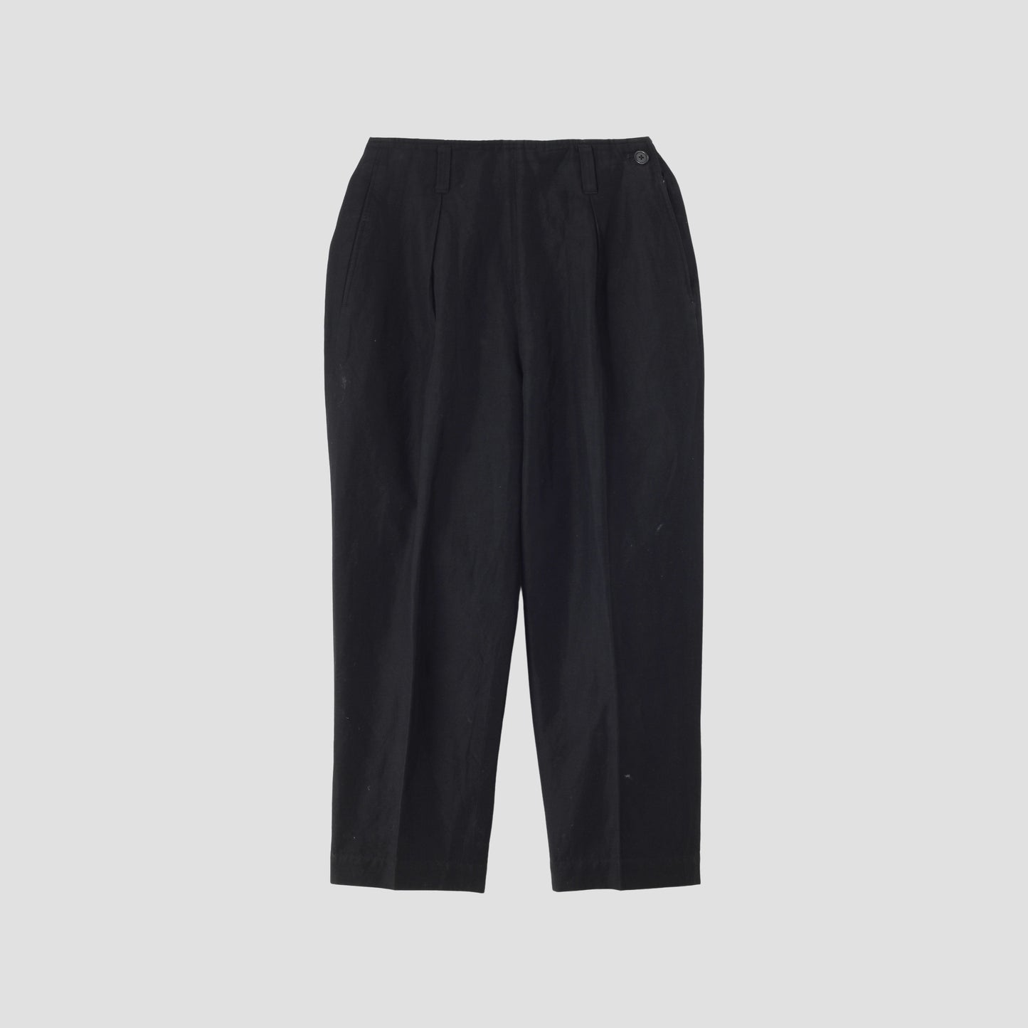 COTTON LINEN TWILL TROUSERS