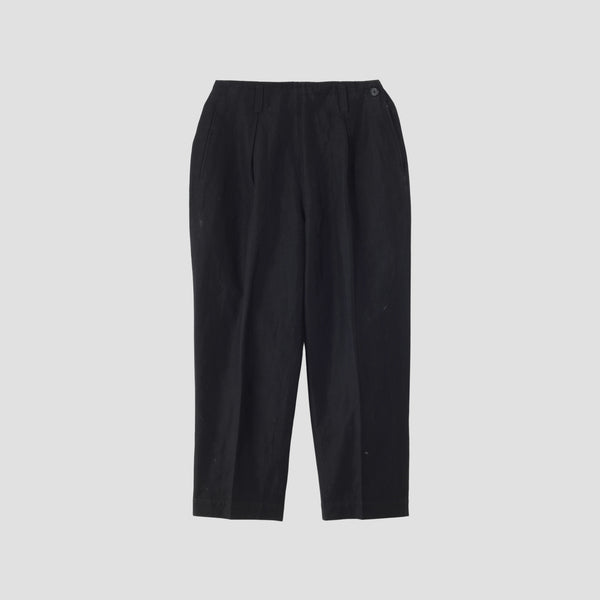 COTTON LINEN TWILL TROUSERS
