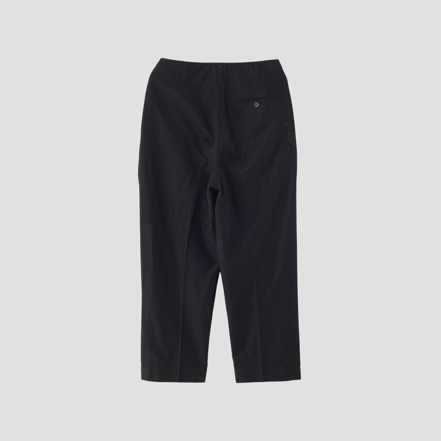 COTTON LINEN TWILL TROUSERS