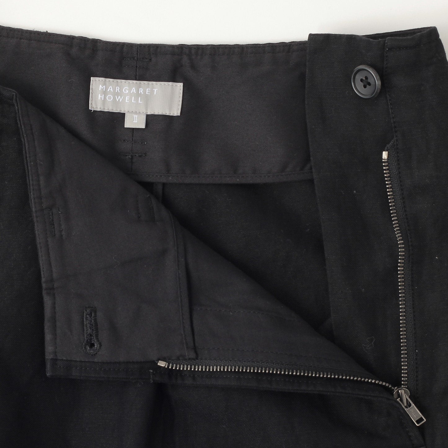 COTTON LINEN TWILL TROUSERS