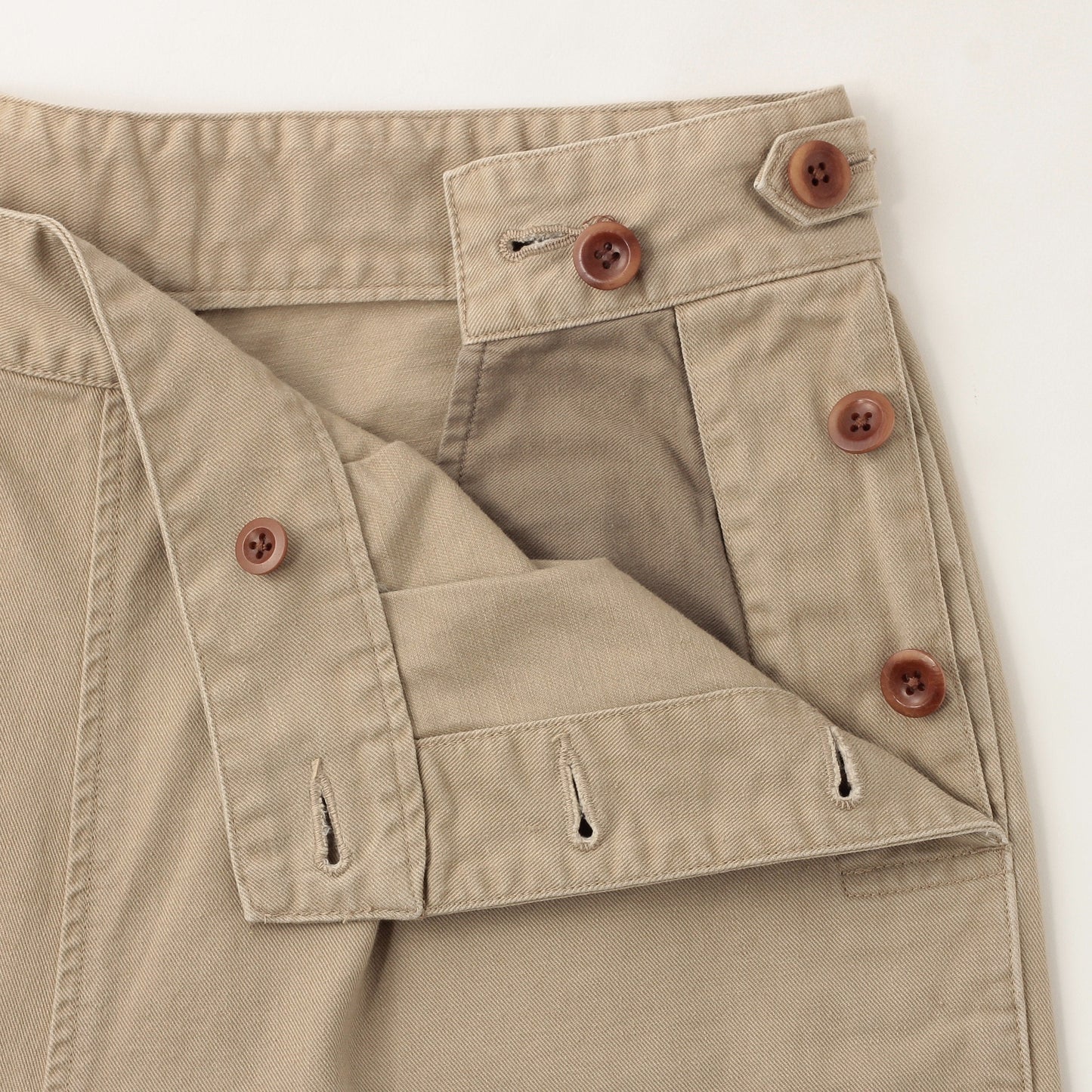 JAPANESE COTTON LINEN DRILL TROUSERS