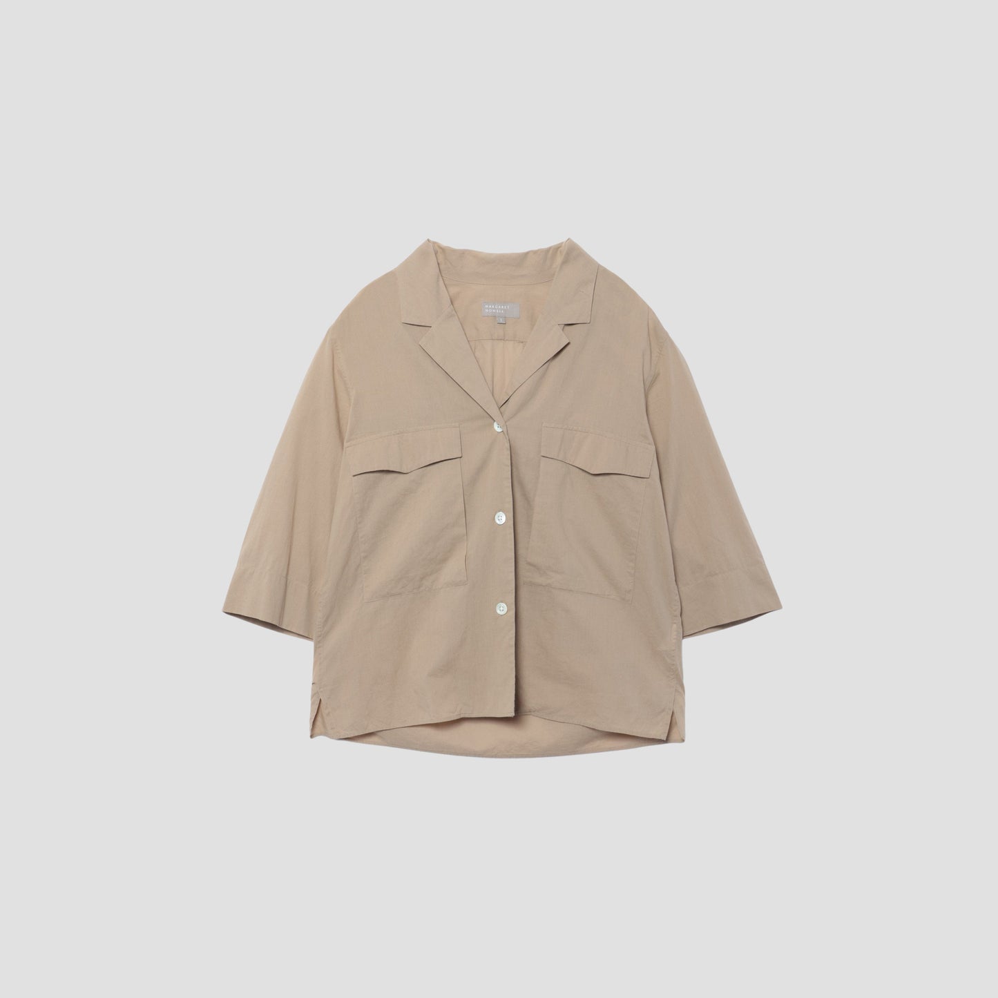 PIECE DYED WASHED COTTON SHIRT