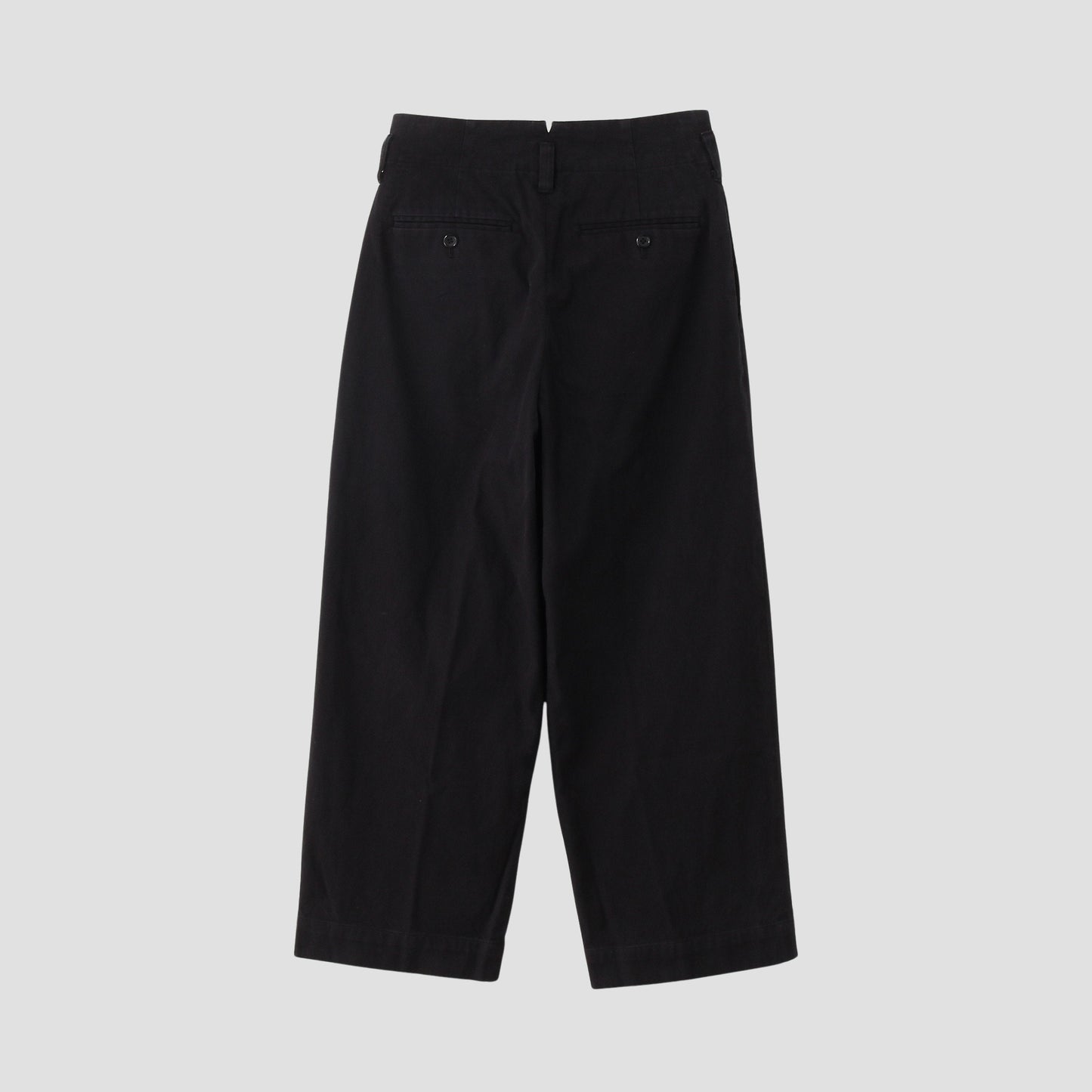 WASHED COTTON TWILL TROUSERS