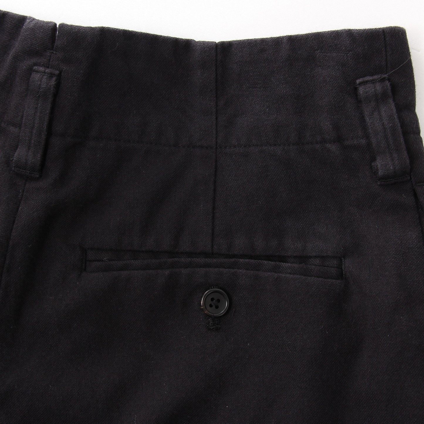 WASHED COTTON TWILL TROUSERS