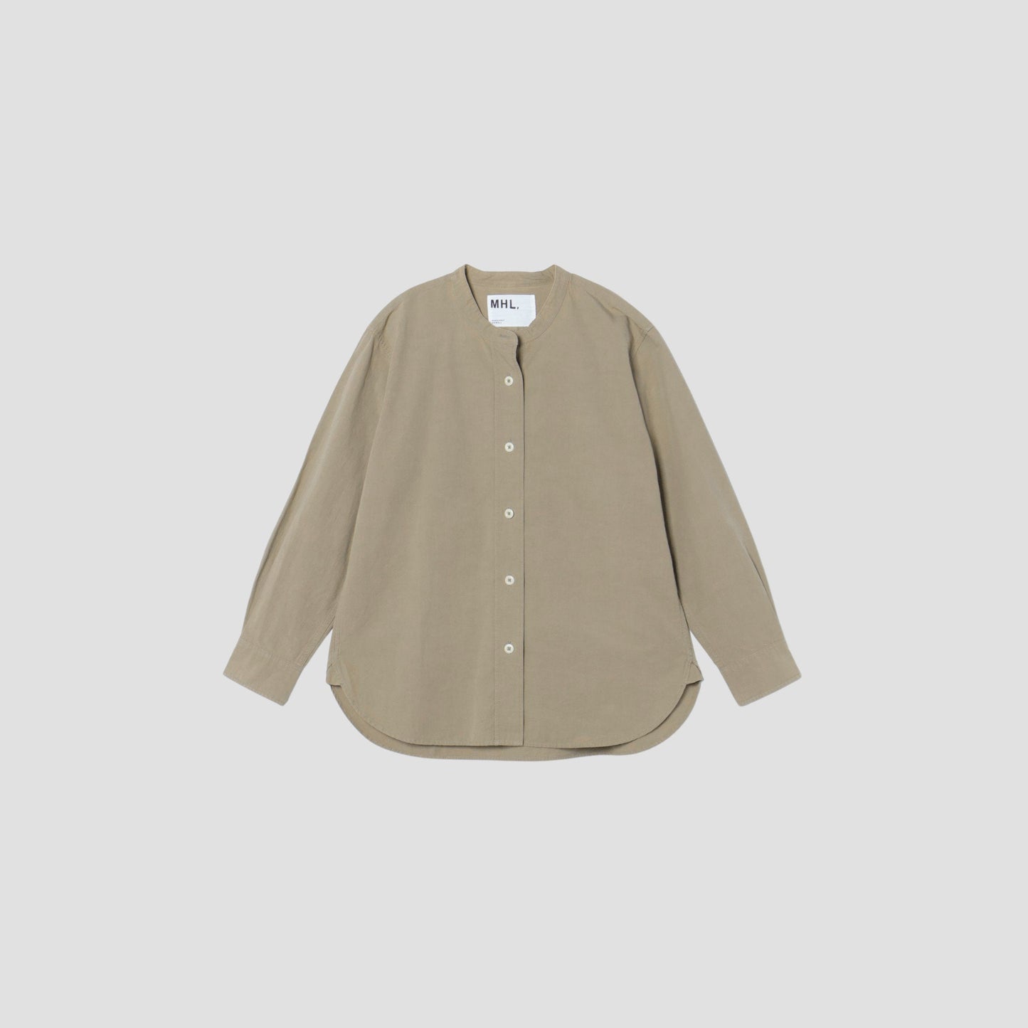 COTTON LINEN PLAIN WEAVE SHIRT