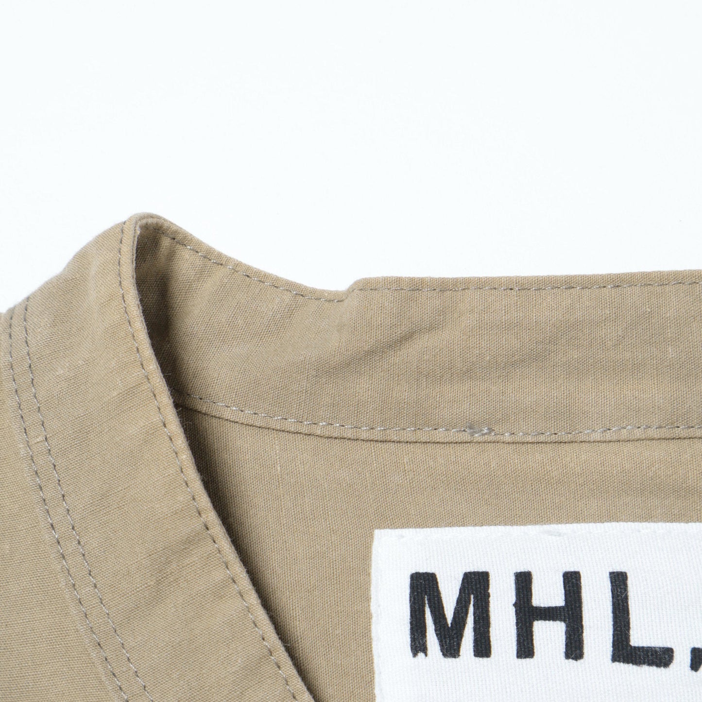 COTTON LINEN PLAIN WEAVE SHIRT