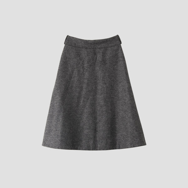 FELTED WOOL JERSEY SKIRT