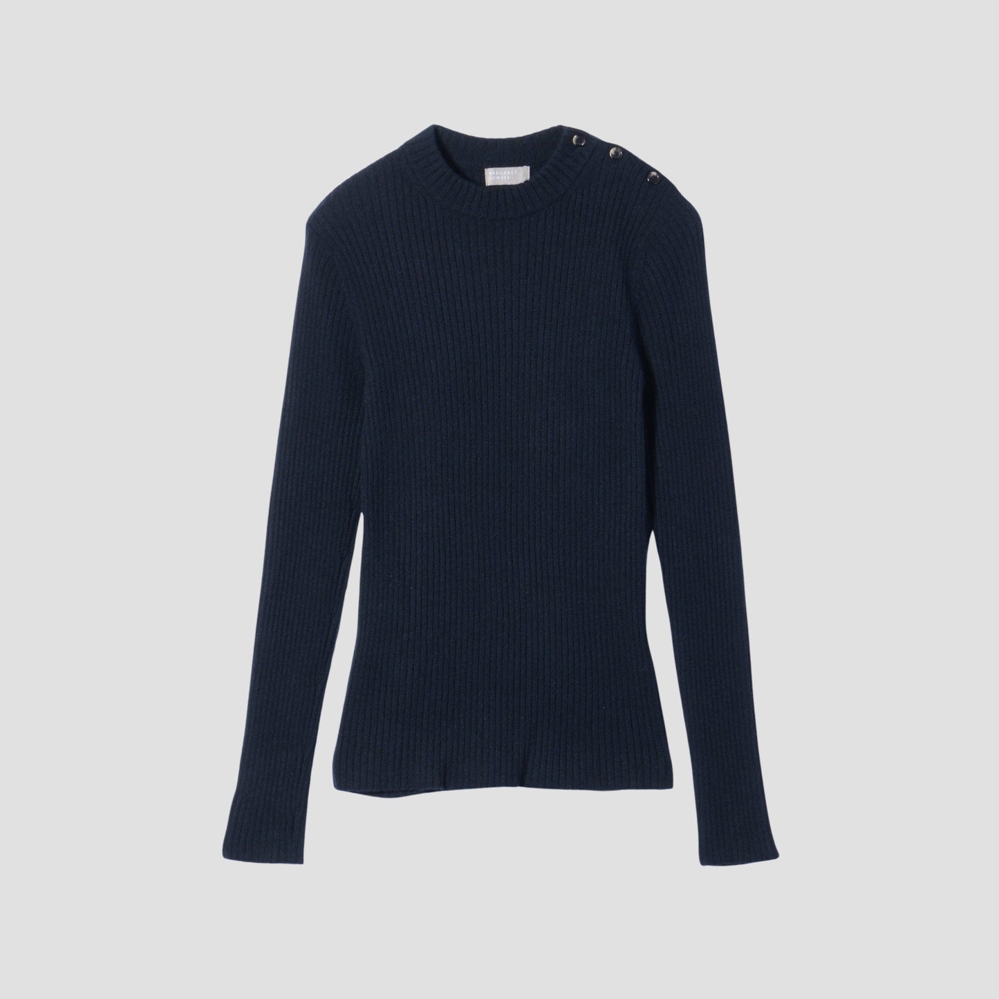 FINE CASHMERE RIB JUMPER KNIT