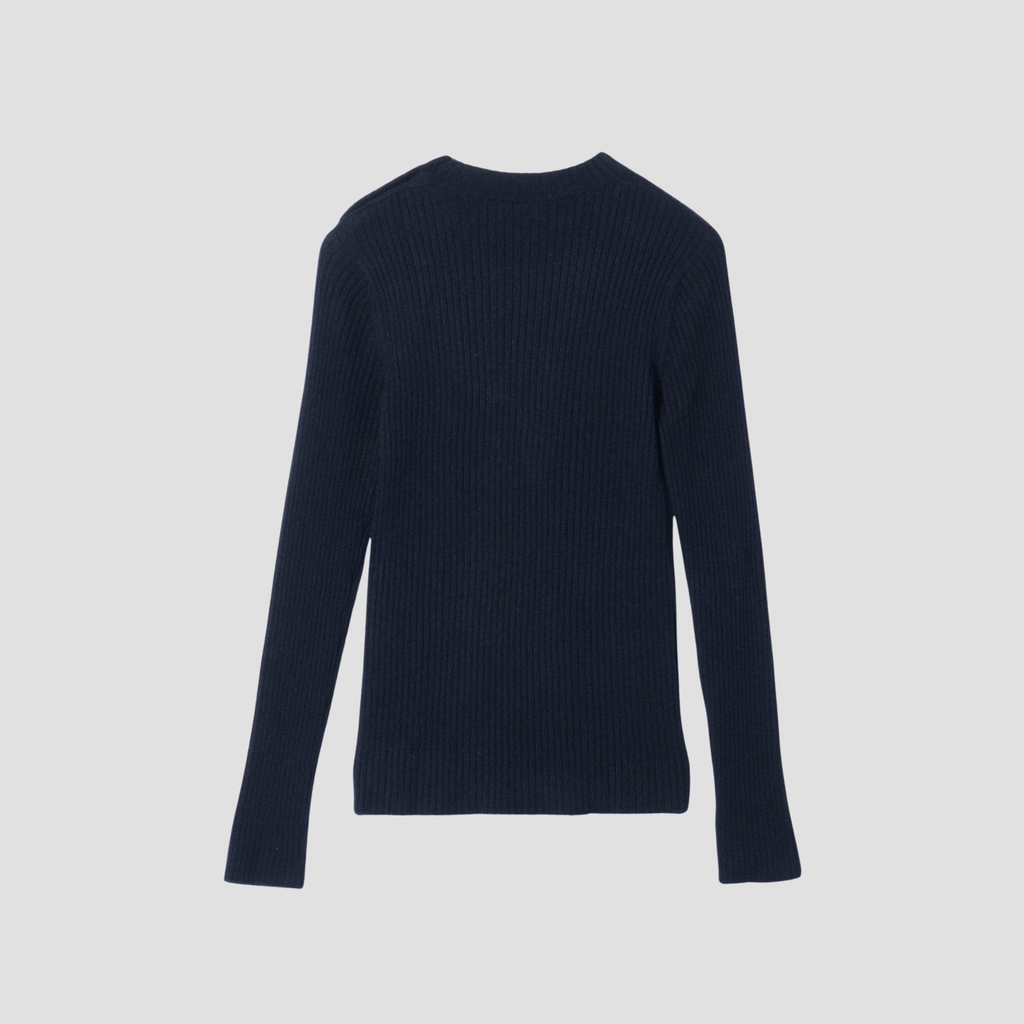 FINE CASHMERE RIB JUMPER KNIT