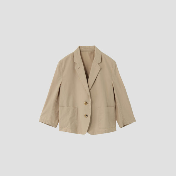 WASHED YARN DYE POPLIN JACKET