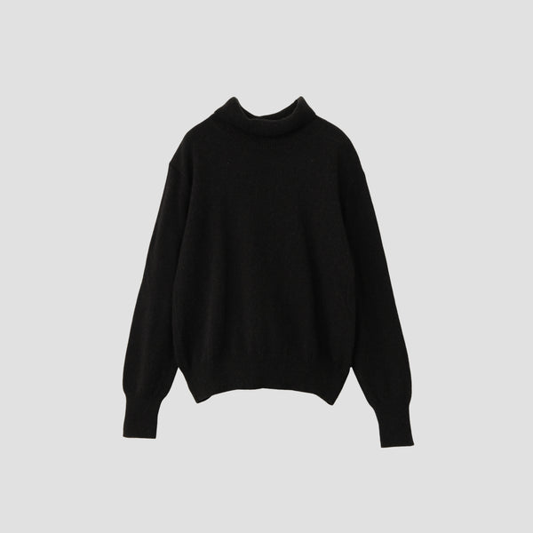 WOOL COTTON TURTLE NECK KNIT