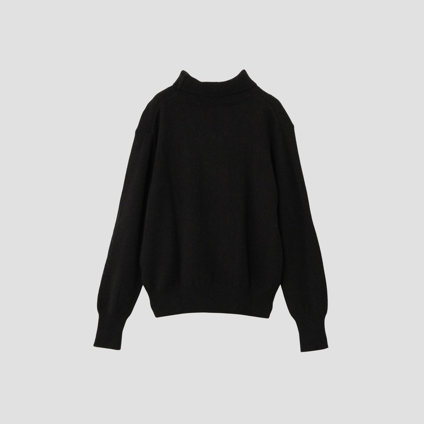 WOOL COTTON TURTLE NECK KNIT
