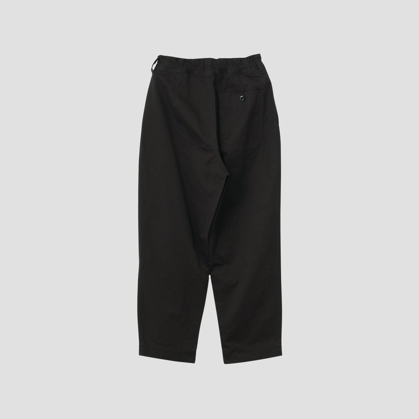 WASHED COMPACT COTTON TROUSERS