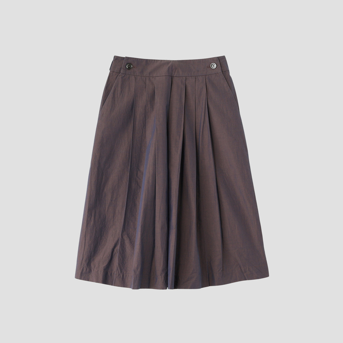 FINE COTTON CHAMBRAY SKIRT