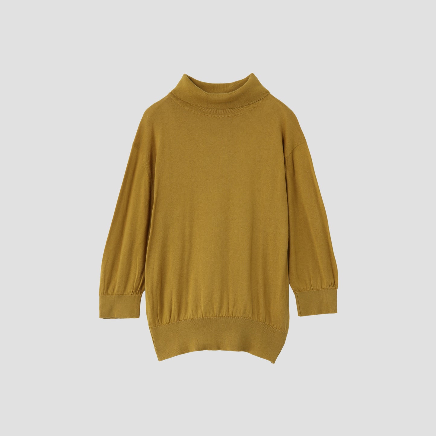 SEA ISLAND COTTON TURTLE NECK KNIT