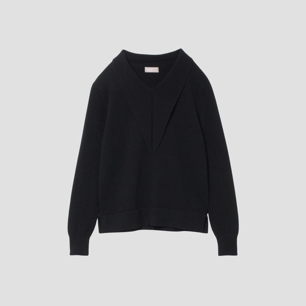 NECK TIE JUMPER KNIT