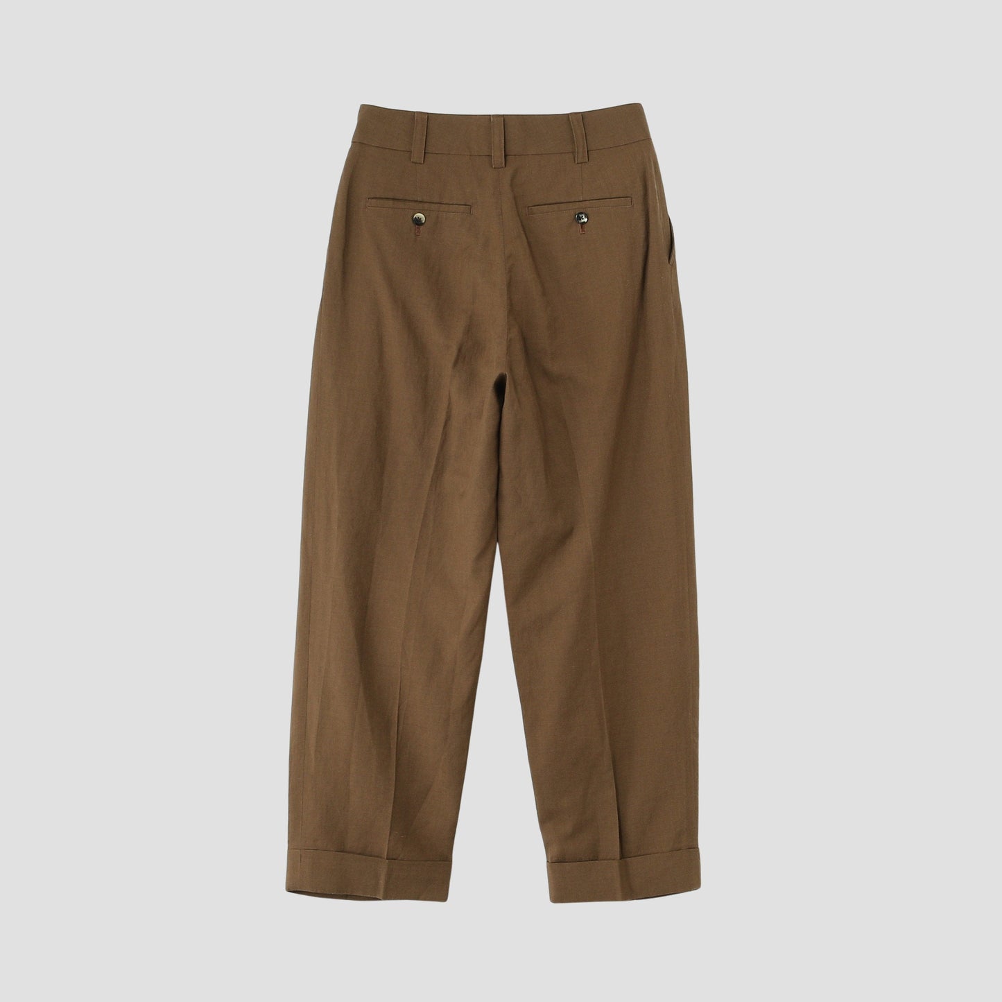 SOFT WOOL LINEN TROUSERS