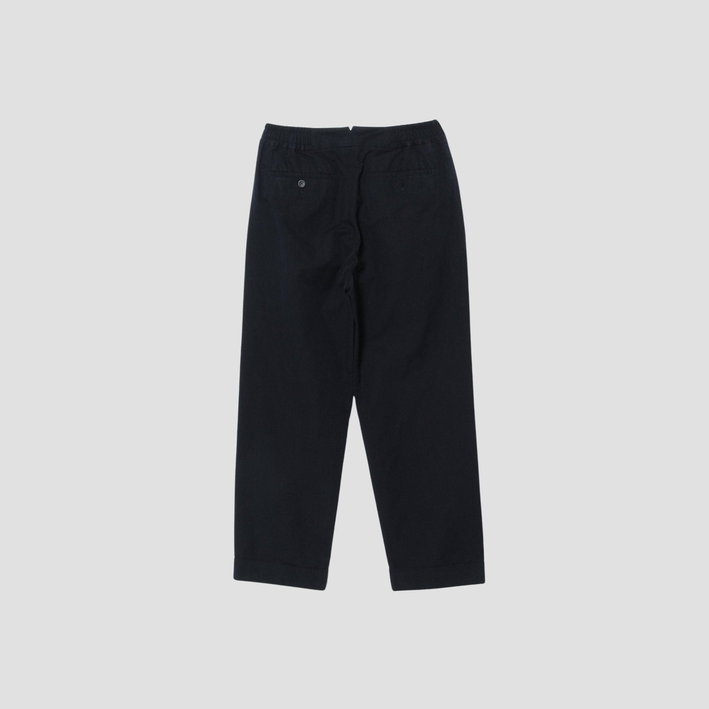 COTTON LINEN PLAIN WEAVE TROUSERS