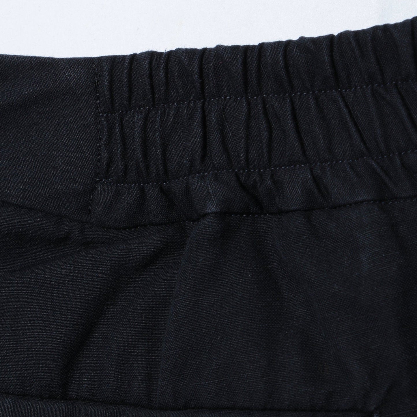 COTTON LINEN PLAIN WEAVE TROUSERS