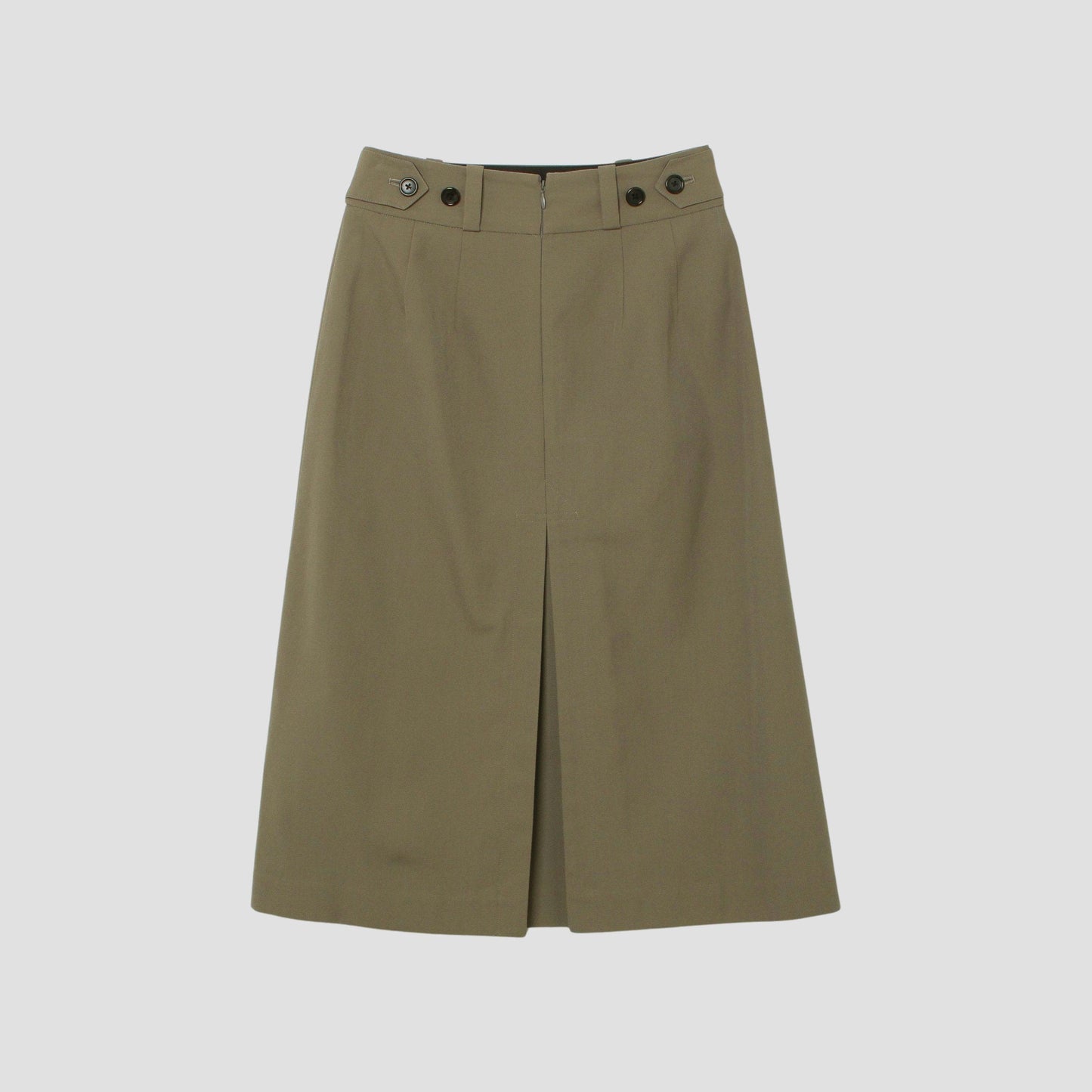 WOOL COTTON TWILL SKIRT