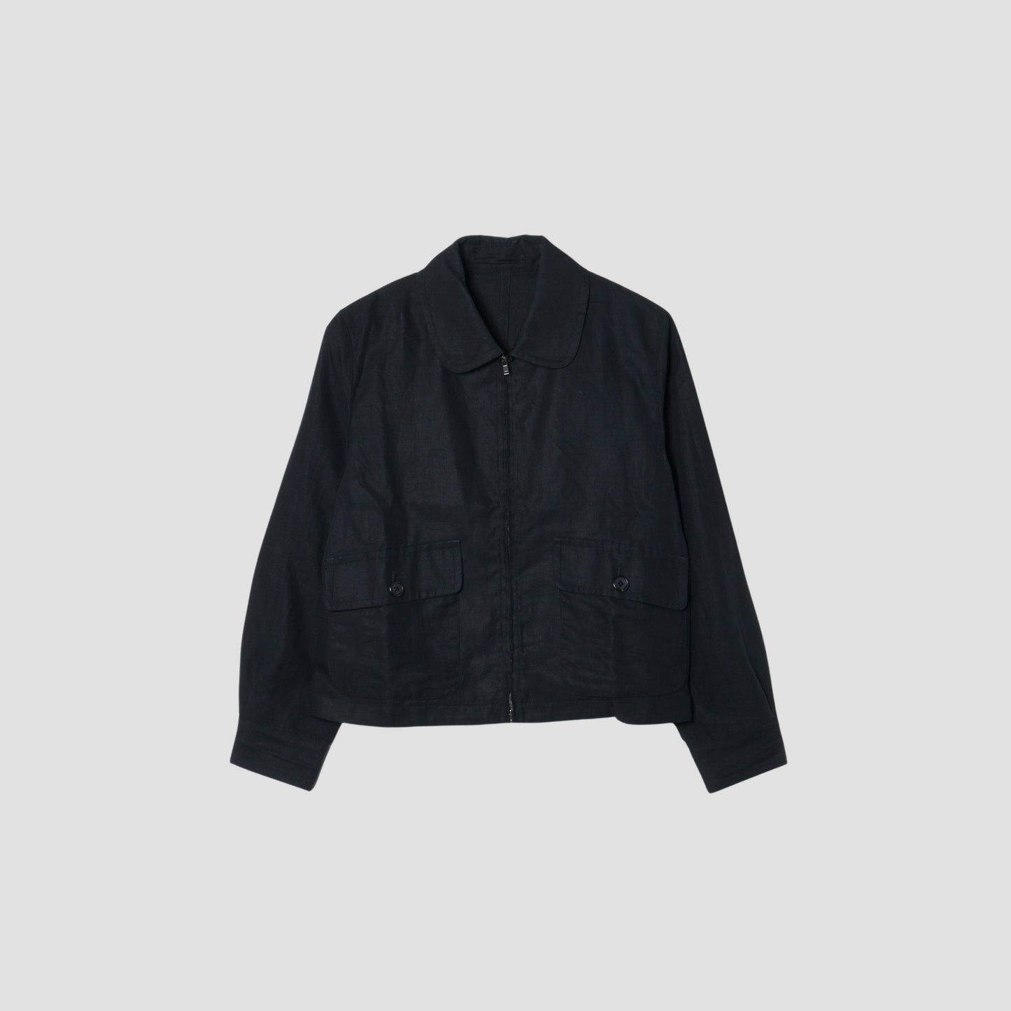 DENSE LINEN POPLIN BLOUSON