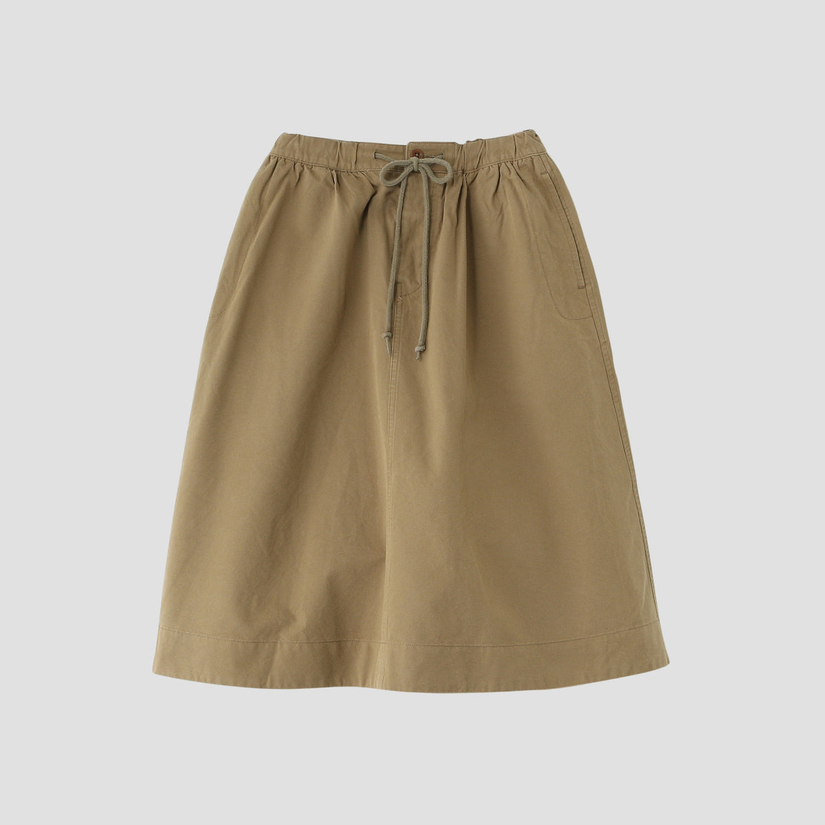 COTTON WOOL CANVAS SKIRT