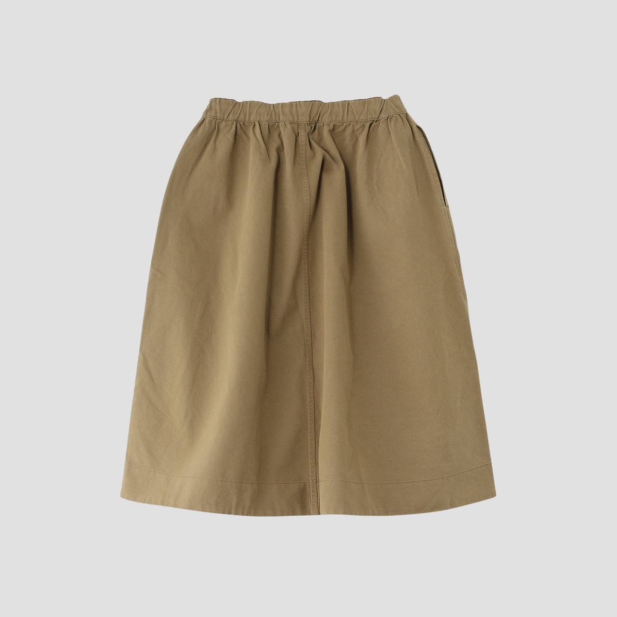 COTTON WOOL CANVAS SKIRT