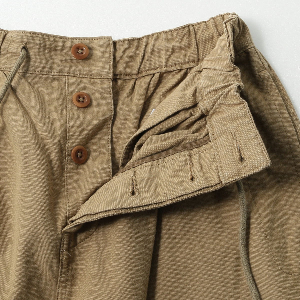 COTTON WOOL CANVAS SKIRT