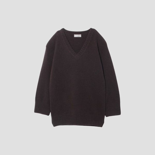 OVERSIZED V NECK JUMPER KNIT