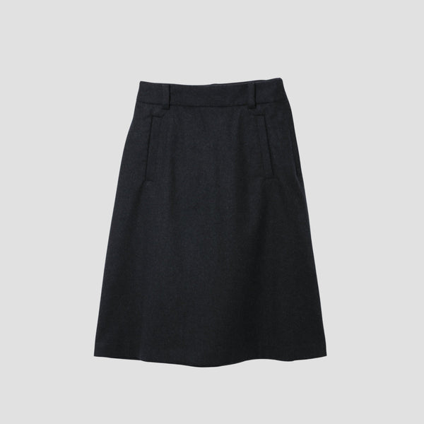 WOOLEN TWILL SKIRT