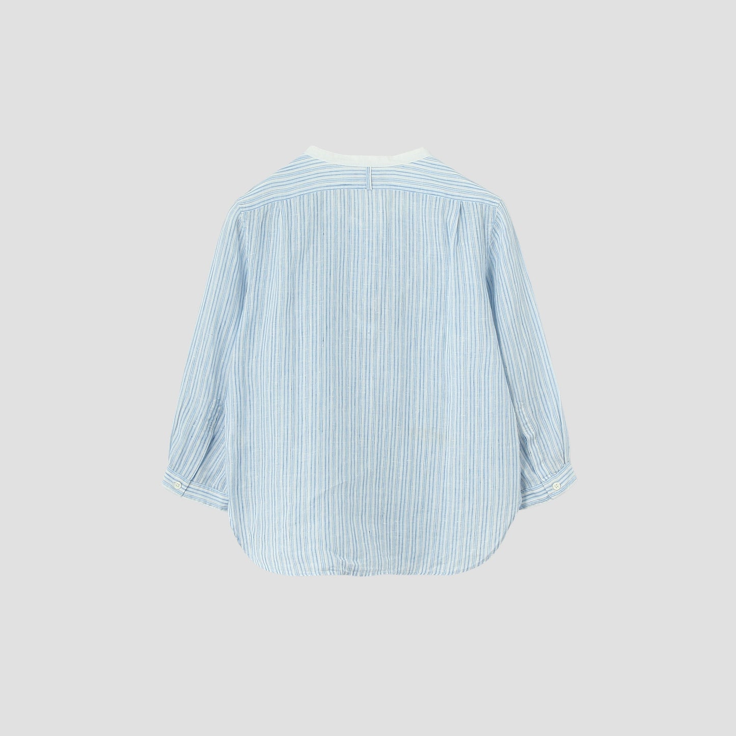 BLUE STRIPE LINEN SHIRT