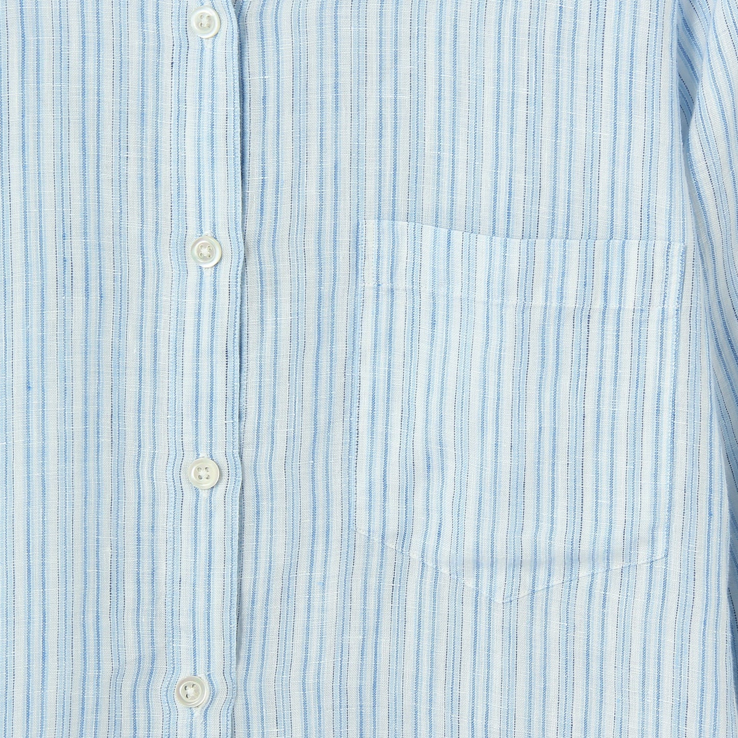 BLUE STRIPE LINEN SHIRT