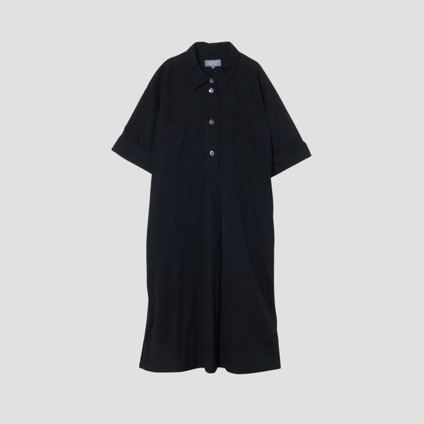 COTTON SILK POPLIN DRESS