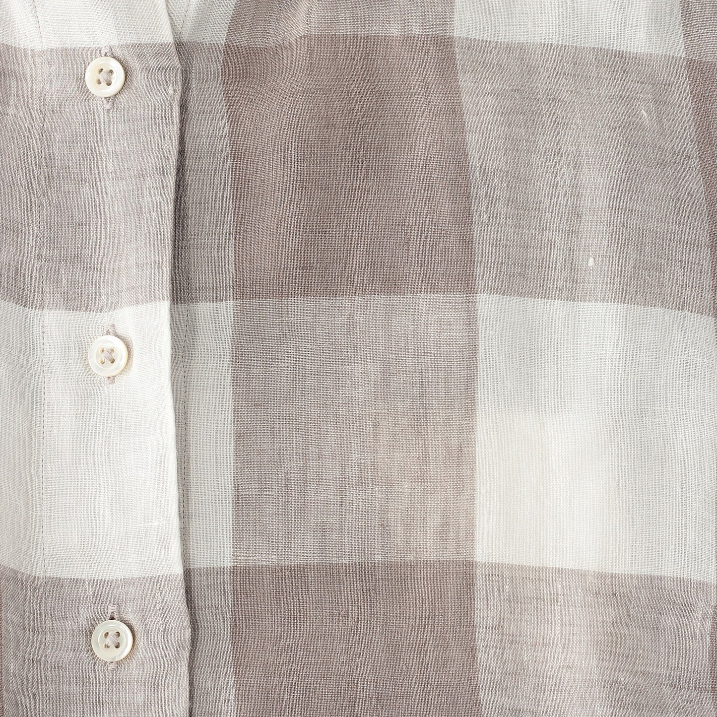 LARGE CHECK LINEN SHIRT