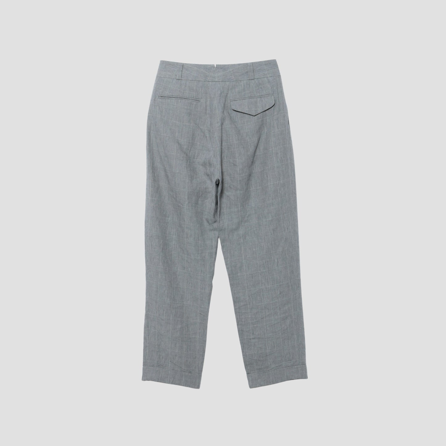 PRINCE OF WALES LINEN TROUSERS